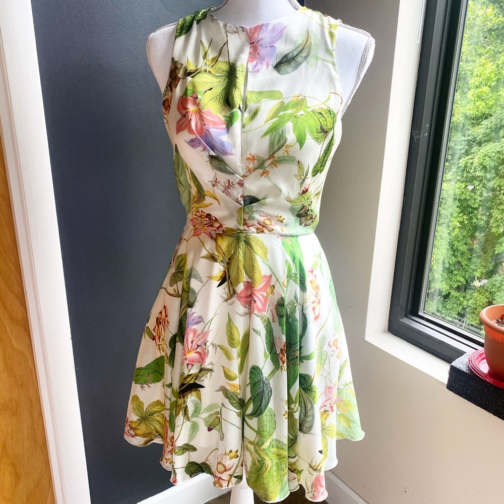 ASOS Love Skater dress in leaf print